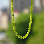 Natūralaus akmens peridoto 6mm 8mm 10mm apvalūs karoliukai vėrinys bohemi&scaron;kas moteri&scaron;kas mados gaivus vasaros atostogų rankų darbo cirkonis