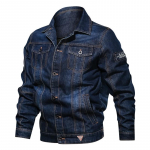 Vyri&scaron;kas kietas džinsinis striukė pavasario rudens laisvalaikio Slim Fit Bomber striukės Vyri&scaron;kos džinsinės striukės vir&scaron;utiniai drabužiai vyri&scaron;ki kaubojus plius dydis XXXXXL