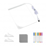 Pie&scaron;imo lenta su 7 ra&scaron;ikliais, daugkartinio naudojimo užra&scaron;ų bloknotas, akrilinė siena B