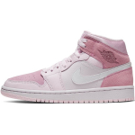 Air Jordan 1 Mid Digital Pink Moteri&scaron;ki sportbačiai Balti Rožiniai-Putplasčio Balti CW5379-600 38.5