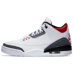 Air Jordan 3 Retro Denim SE Fire Red Unisex Sportbačiai Balti Juodi CZ6431-100 44.5