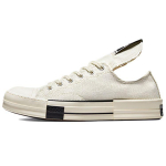 Rick Owens x Converse DRKSHDW DRKSTAR Chuck 70 Low Egret Unisex sportbačiai Balti Juodi A00134C 36