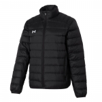 Under Armour vientos spalvos stovimos apykaklės sportinis vėjui ir &scaron;alčiui atsparus &scaron;iltas pūkinis striukė Unisex striukė Juoda 23600804-001 XXXL