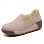 Moteri&scaron;kos Moteri&scaron;kos Natūralios Odinės Batai Platforma Plok&scaron;čias Loafers Slip On Korean Plus Size 41 42 Vulkanizuoti batai 37