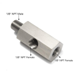 NPT jungtis Vyri&scaron;ka į Moteri&scaron;ką 1/8 į M10*1.0 Adapteris Turbo alyvos slėgio daviklio matuoklis