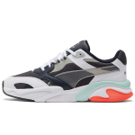 Puma X-Ray Millennium Audiniai Madingos Spalvų Blokai Sugeriantys Smūgius Kvėpuojantys Žemi Kasdieniai Batai Unisex Sportbačiai Balti Juodi Oranžiniai 375999-06 44