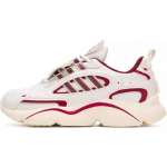 Adidas Originals Ozmillen Patogūs Mink&scaron;ti Neslystantys Dilimui Atsparūs Žemi Laisvalaikio Batai Vaikų Laisvalaikio Batai Balti Raudoni JR8004 28