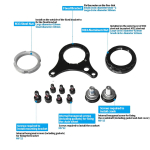 Bafang vidutinio variklio komplektai 68MM 73MM 100MM 120MM Laikiklis Apatinis montavimas Varžtas Veržlė Tarpinė 8FUN BBS01B BBS02B BBSHD Priedai black