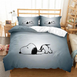 Snoopy mielas spaudinys patalynės komplektai antklodė lovos uždangalas užvalkalas pagalvės užvalkalas 2-3 dalių komplektai vaikams suaugusiems namų dekoras EU Single 135x200cm