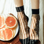 ANGEL SOCKS 1253 Ta&scaron;kuotos tinklinės kojinės 02_YELLOW