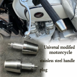 Motorcycle stainless steel Handle Bar End Cap Anti Vibration Slider Plug For Honda CB400 XL1000 Varadero CB190R/X CBF190 CB1300 stainless steel