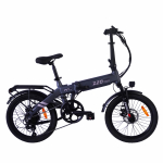 PVY Z20 PRO EVO 20'' Miesto sulankstomas elektrinis dviratis Galia 500W Baterija 36V14Ah Maksimalus greitis 32KM/H Lauko patogus unisex elektrinis dviratis Z20 PRO EVO Gray 32KM/H pilka spalva