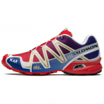 KAR L'Art De L'Automobile x SALOMON Speedcross 3 Neslystantys Atsparūs Dilimui Žemi Lauko Batai Unisex Raudoni Mėlyni Sportbačiai 476745 37⅓