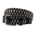 Naujos Džinsinės Cowboy Kelnės Motociklininkams Sunkiojo Metalo Kniedės Diržai Vyrams Tikros Odos Diržas Punk Rock Vyri&scaron;kas Diržas Ceinture Homme 105CM