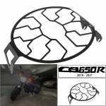 Motociklo priekinių žibintų apsauga Retro grotelių lempos dangtis priekinio žibinto tinklelio grotelės, skirtos Honda CB650R CB 650 CB650 R Black-CB650R logo