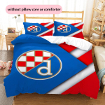 GNK Dinamo Zagreb Futbolo Klubas Ra&scaron;tas Patalynės Antklodės Komplektas Namų Dekoras Dovana (1 * antklodės užvalkalas + 2 * pagalvės užvalkalai be &scaron;erdies) 135x200cm