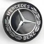 3D ABS logotipas automobilio priekinės grotelės priekinio variklio dangčio emblema lipdukas Mercedes Benz W203 W204 W205 W206 W212 W213 W221 W222 W223 priedams 57mm silver sticker