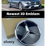 Grotelių emblema Žvaigždės logotipas Automobilio priekinių grotelių ženklelis Mercedes BenzW204 W205 X253 W213 W212 W176 W177 W167 W246 W117 Aksesuarai C-204 2008-2014