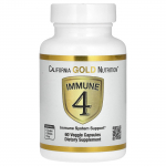 California Gold Nutrition, Immune 4, Imuniteto palaikymas, 60 daržovių kapsulių