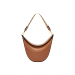 Loewe Luna Skulptūrinė lenkta dvigubo lūpos atidaroma nuimama peties rankena Hobo rankinė Moteri&scaron;ka Hobo rankinė Ruda A923PL9X07-3627 Basic Set (Bag+Dust Bag)