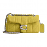 Coach Tabby 20 Logotipo Klasikinis Dygsniuotas Džinsinis Pečių Krep&scaron;ys Mažas Moteri&scaron;kas Pečių Krep&scaron;ys &Scaron;viesiai Geltonas CBG33-LHY2C Basic Set (Bag+Dust Bag)