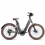 Mihogo Oro Elektrinis Dviratis 750W Variklis Anglies Pluo&scaron;to Rėmas 48V 19.2AH Miesto Komutuojamas Elektrinis Dviratis Maksimali Apkrova 125Kg 26 Padanga pilka