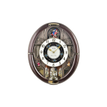 SEIKO Atsparus vandeniui Kasdieniam naudojimui Kvarcinis mechanizmas Plastikinis sieninis laikrodis Unisex Juodas QXM384B QXM384B QXM384B gray