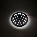 VOLKSWAGEN VW 2026 Naujam VW 11cm 5D Logotipo &Scaron;viesai LED Galinio Ženkliuko &Scaron;viesai Priekinės Grotelės VW Bora Golf Jetta POLO MAGOTAN Passat Lo 11cm