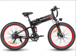Ebike Samebike LO26Plus sulankstomas elektrinis dviratis, 26 colių kalnų dviratis, aprūpintas 48V 15Ah nuimama baterija 1000W 48V 15Ah juoda
