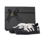 Adidas Originals SUPERSTAR riedlenčių bateliai unisex žemapadžiai juodi EG4959(Team384-BOX) 35⅔