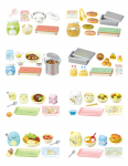 Sumikkogurashi Sumikko Mokykla 1 Dėžutė A115mm x P70mm x G50mm PVC Re-Ment San-X Itadakimasu! Pietūs