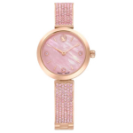 Swarovski Laikrodis Kvarcinis Mechanizmas Imituoto Kristalo Apyrankė 28mm Rožinis Ciferblatas Moteri&scaron;ki laikrodžiai 5678756 Pink Watch Dial