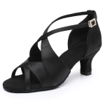 Lotyni&scaron;ki zom&scaron;iniai &scaron;okio bateliai moterims, salės, džiazo, salsos &scaron;okio bateliai moterims, nauja kalnų kri&scaron;tolo sagtelė, mink&scaron;tas padelis, rudas, juodas, 5cm/7cm 34