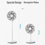 Midea 7 mentelių tylus oro cirkuliacijos grindinis ventiliatorius