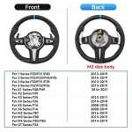 Visai nauja serijos M5 F10 F11 F06 F12 F13 F91 F92 F01 F02 atnaujintas vairas pagamintas i&scaron; pusiau Alcantara &scaron;ilko odos. M3 Suede (NO airbag) juoda