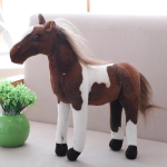 Zebra Pliu&scaron;inis Gyvūnas Animal Crossing Mink&scaron;tas Didelis Pripildytas Arklys Realisti&scaron;kas Hukelma Prakaituotas Lusama Pliu&scaron;inis Žaislas Lėlė Vaikui Dovanai Mielas Pūkuotas Huggable Kawaii 28cm