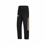 adidas &Scaron;onine juosta tiesaus kirpimo retro sportinės laisvalaikio kelnės unisex apačia juodos auksinės spalvos TR90PT-BG S black