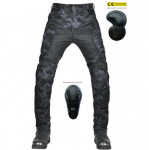 VOLERO+Motociklo džinsai Vyri&scaron;ki ir Moteri&scaron;ki+Mėlynos Camo Mesh Kvėpuojančios motociklo Slim Fit Anti Drop Riding Kelnės S mėlyna