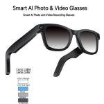 800W HD AI I&scaron;manūs Bluetooth Akiniai su Kamera: Stabilizavimo nuo drebėjimo fotografija, vaizdo įra&scaron;ymas, atpažinimo ir vertimo galimybės.