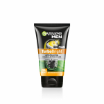 Garnier Men, Veido prausiklis, Skaistinantis & Apsaugantis nuo tar&scaron;os, TurboBright Dvigubo poveikio, 100 g 100 ml