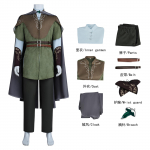 Žiedų valdovas Legolas Cosplay Kostiumas Filmo Elfo Princas Apranga Helovino Vaidmenų Žaidimo Rinkinys XL gray