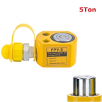 5T(7 mm) itin plonas, hidraulinis kėliklis, dviejų dalių tipas, pramoninės klasės kėliklio įrankių įranga yellow