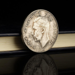1949 m. Jurgio VI Zelandijos karūnos moneta Proginės Britanijos monetos Antikvarinės monetos 1PCS