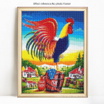 5D deimantų tapyba Viso apvalaus gyvūnų gaidžio siuvinėjimo i&scaron;pardavimas Kalnų kri&scaron;tolinio deimanto paveikslėlis 20X30