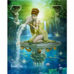 Pilnas apvalus deimantinis pie&scaron;imas fantazijos astrologija 5d deimantinis siuvinėjimas rankdarbiai kryželiu 20X30CM