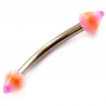 Les Tr&eacute;sors De Lily [C4918] - Piercing Arcade 'Tecno' Violet Orange