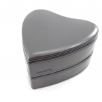 Davidt's [I2851] - Coffret &agrave; Bijoux Cuir 'Love' gris anthracite