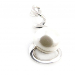Les Tr&eacute;sors De Lily [I9825] - Pendentif Argent 'Perla' blanc