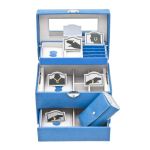 Davidt's [K6177] - Coffret &agrave; Bijoux 'Active Woman' bleu turquoise - 21x16x15 cm