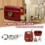 Indoor Strong Profesional Door Lock Sunkios apsaugos nuo vagystės Namų apsaugos aksesuaras Miegamojo Raudonas Easy